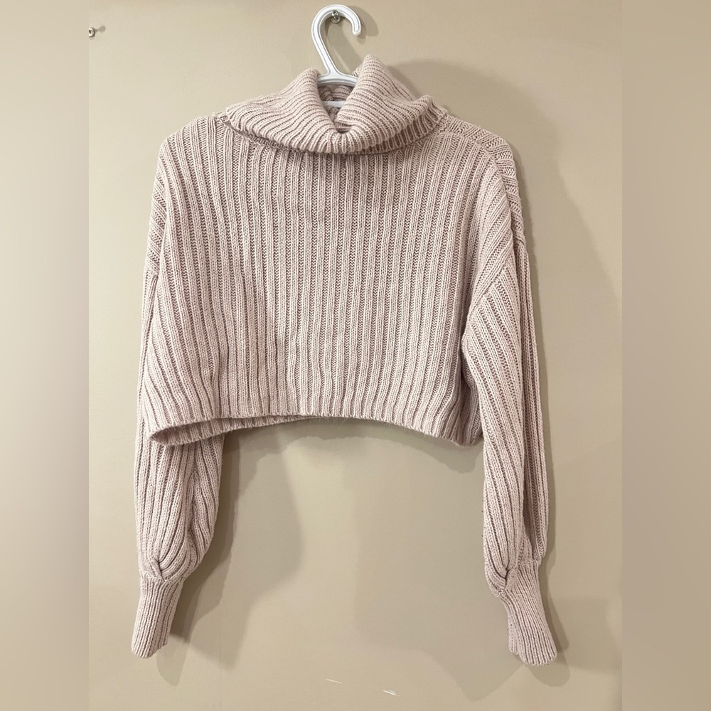 Streetwear Society Light Pink Cowl Neck Sweater